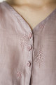 Блузка из рами с вышивкой