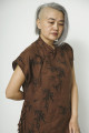 Льняное платье "Ростки бамбука"