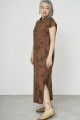 Льняное платье "Ростки бамбука"