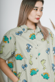 Платье-рубашка с динозавриками